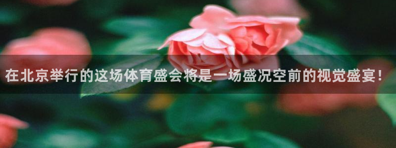 在北京举行的这场体育盛会将是一场盛况空前的视觉盛宴！