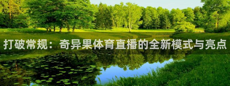 打破常规：奇异果体育直播的全新模式与亮点